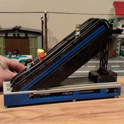 Creative LEGO Escalator in Action