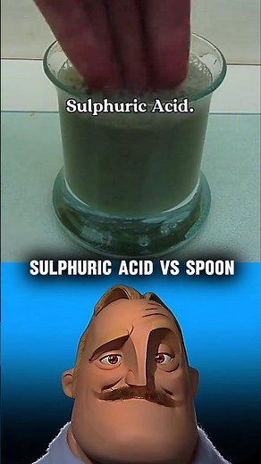 What Happens When Sulphuric Acid Meets a Spoon? #shorts