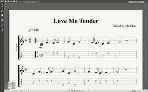 【Ukulele乐谱】Love Me Tender