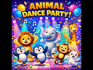 Animal Dance Party 🐾🎶 | Fun Kids Song | 3D Cartoon Animation for Toddlers