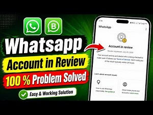 Fix Whatsapp Account in Review Problem 2026 | Whatsapp Account in Review Problem Solution