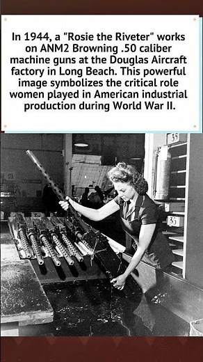 Rosie the Riveter: Douglas Aircraft Factory (1944) #history