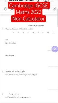 Cambridge Igcse Maths 2022 #igcse #igcse2025 #pastpapersolution #maths