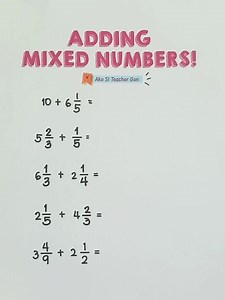 Adding Mixed Numbers! | Ako si Teacher Gon