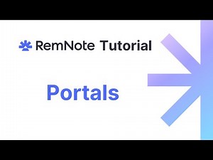 RemNote Tutorial - Portals