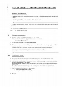 Histoire De La Denotation Et La Connotation - Notice & Manuel PDF