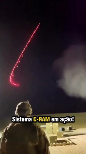 C-RAM system in action against enemy mortars!