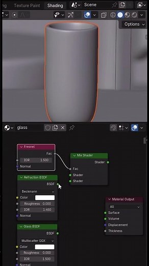 How to make glass texture in Blender #blendertutorial