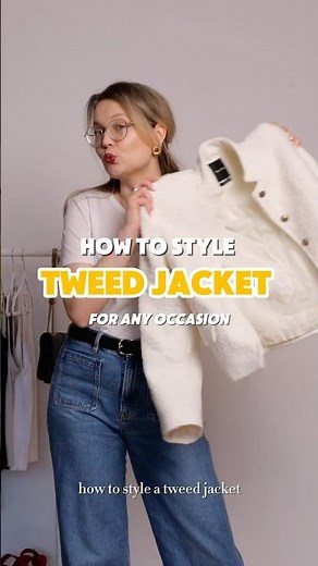 How to Style Tweed Jacket for ANY OCCASION