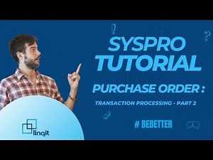 Purchase Order: Transaction Processing - Part 2