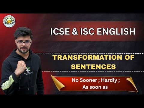 Transformation of Sentences | ICSE & ISC Grammar | Rules | Boards 2026
