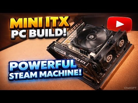 Mini ITX Gaming PC Build 🔥 RTX Powered Steam Machine | Small But Powerful!