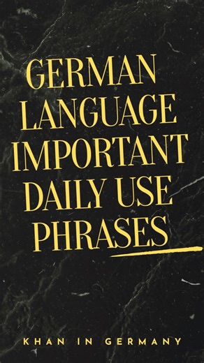 11K views · 186 reactions | German Language All Important Daily Use Phrases #learngermanonline #deutschschule #learninggermanlanguage #deutschsprache #germanlanguageschool #deutschlernen #deutschonline | Khan in Germany | Facebook