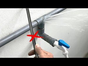 Plumbers Don't Want You To See This! Tricks To Repair Broken Tee On Pvc Pipes Without Cutting !
