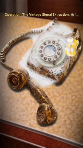 Surgical Deep Clean: Giving a Forbidden Retro Skin to this Abandoned Phone! 🧪📞 #ASMR #Restoration