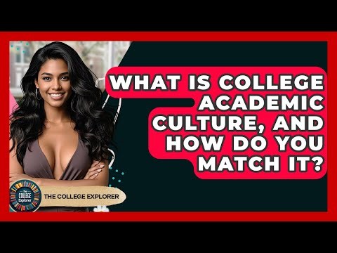 What Is College Academic Culture, And How Do You Match It? - The College Explorer