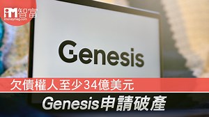 欠債權人至少34億美元 Genesis申請破產