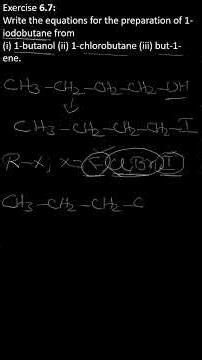 Preparation of iodobutane from alcohol and chloro compound