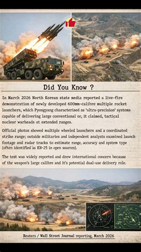 600mm-calibre multiple rocket launcher | 10 Evidence for North Korea advanced secret weapons