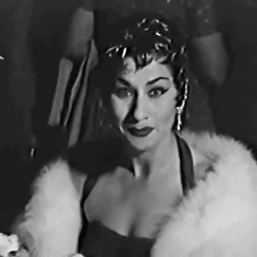 A radiant Yma Sumac at opening night of the now iconic Capitol records tower on Vine streeet and Hollywood Boulevard, April 1956. Along with Frank Sinatra, Judy Garland, Nat King Cole, Dean Martin and a handful of others, Sumac’s record sales were credited with making the building possible. In the comments you’ll see what the Diva wore ( in color) that night. | Yma Sumac