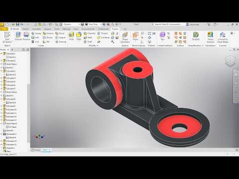 Cl Housing Part 3D Engine, Make Design with Autodesk Inventor 2026 #inventor2026 #inventortutorial