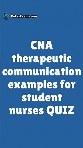 🗣️ CNA Therapeutic Communication Examples | Nursing Student Guide #CNA #Communication #Nursing
