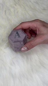 Lavender Velvet Hexagon Ring Box: Engagement Proposal, Wedding Keepsake - Etsy