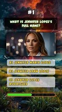 Jennifer Lopez Mega Trivia Quiz 💃 | 10 J-Lo Secrets Only Superfans Know!
