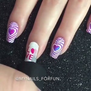 Lovely Nails Hearts Valentine's day ♥ | Nail Art Videos