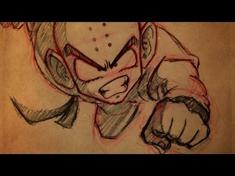 How To Draw Krillin - Tutorial