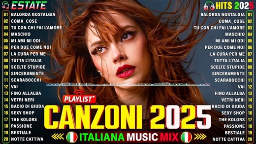 【循环歌单】10小时不间断听歌挑战！意大利2025热门歌曲 Musica Italiana 2025 Playlist Canzoni Del Momento