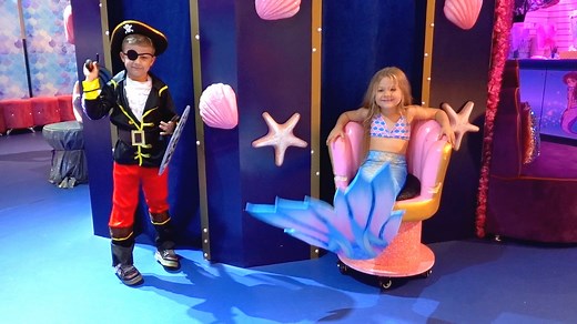 58K views · 965 reactions | Diana and Roma visited the Mermaid Boutique in Dubai. The Sea Fairies turned Diana into the Little Mermaid Princess. Diana dresses in the Little Mermaid costume, does makeup and hair style like Ariel Disney Princess. | Kids Diana Show | Facebook