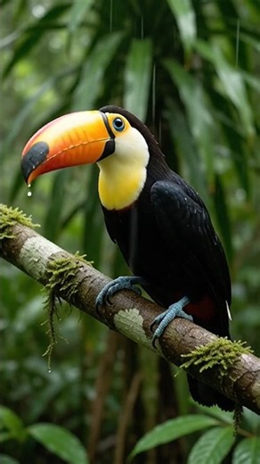 Rain on Tropical Rainforest - Heavy Jungle Rain with Tropical Birds & Nature Sounds in HD #jungle