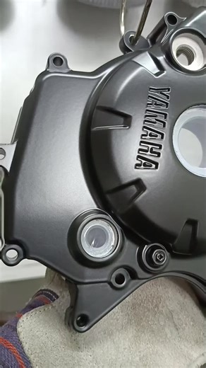 powder coat casing lc matte black #powdercoating #yamaha #lc #fypシ゚