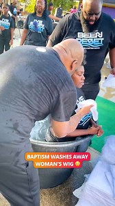 131K views · 173 reactions | The wig went for a swim at the baptism   | Lessons Learned In Life | Facebook