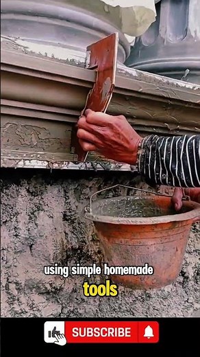 satisfying!! Crafting a Perfect Pillar Base with Simple Tools!