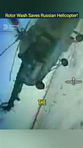 Rotor Downwash Saves Russian Mi-8 Helicopter