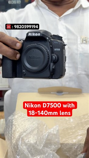 Nikon D7500 with 18-140mm lens ☎️:9820599194 #nikond7500#nikoncamera#choiceelectronics#cameramarket