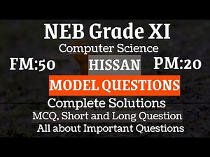 class 11 computer science exam with model questions