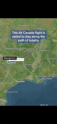 #aircanada #solareclipse #canada