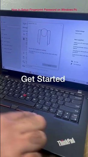 How to Setup Fingerprint Password on Windows PC! #youtube#windows#fingerprint#ytshorts#youtubeshorts