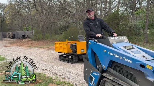 Experience ghost riding on the tiny tracked dumper truck