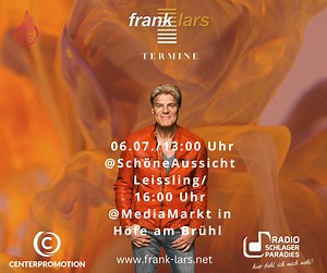 Aktuell‼ Frank Lars auf Autogrammstundentour🤩 | Schlagerparadies