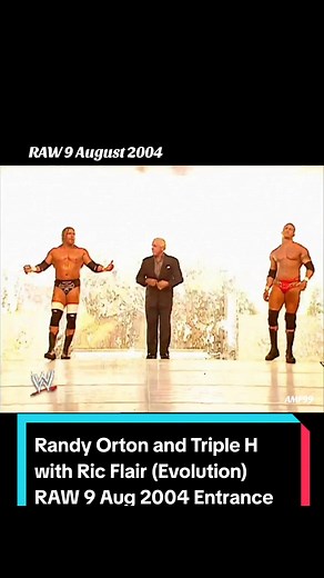 Randy Orton and Triple H Entrance - Evolution RAW 9 August 2004
