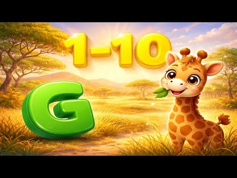 G is for Giraffe 🦒 | Learn Alphabets & Counting Numbers for Kids | ABC Learning