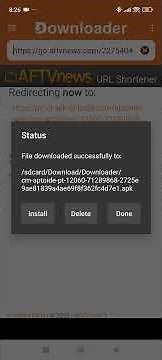 Install Aptoide on Smartphone Downloader code