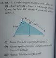 RAT is a rypre-angled triangle net . AS . 0 with I.Prove that ... | Filo