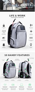 Solar Powered Backpack Contains Everything You Need