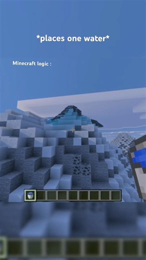 One water Minecraft its crazy 😅😄