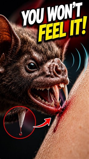 How Vampire Bats Drink Blood Without You Feeling It?